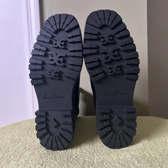 NWOB Sam Edelman Black Leather Ankle Boots Sz 8.5 - Picture 14 of 14